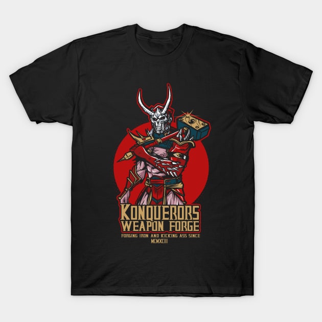 Konquerors Weapon Forge T-Shirt by AndreusD